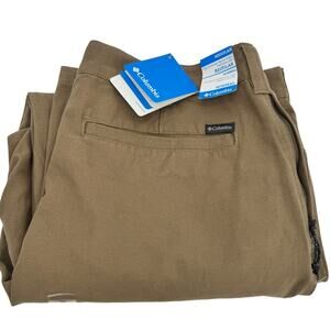 Columbia‎ ROC II Pants Mens 40x30 ACTUAL Rugged Outdoor Chino Khaki Tan NEW